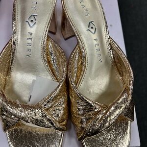 Katy Perry Collections Metallic Gold Heels